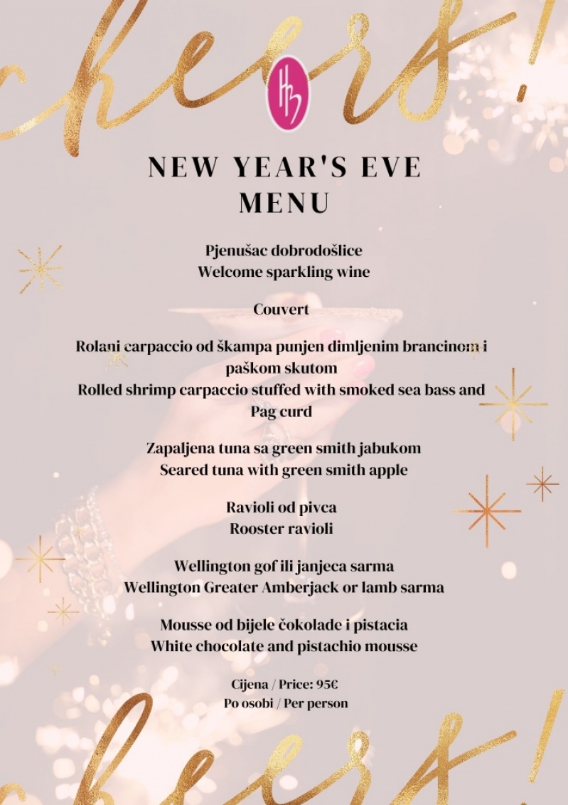 Svečana večera za Staru godinu u restoranu Kaštel